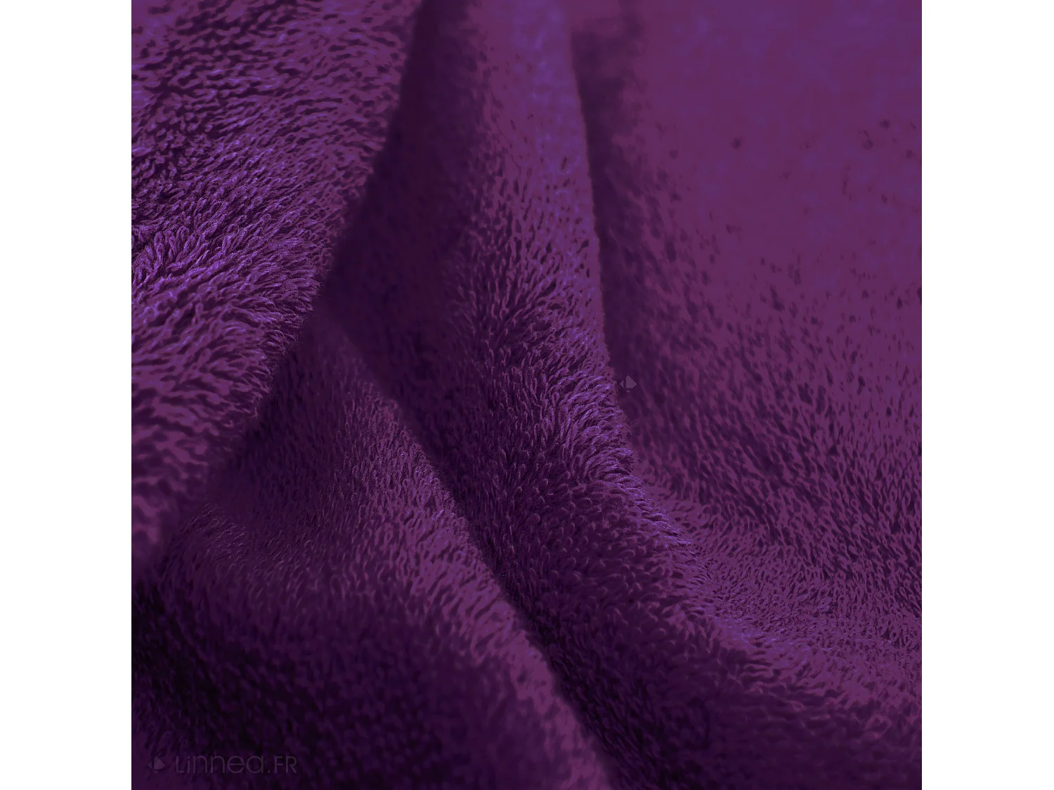 Serviette de toilette 50x100 cm coton peigné ALBA violet