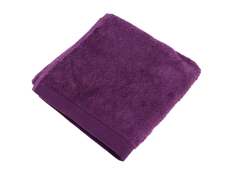 Serviette de toilette 50x100 cm coton peigné ALBA violet