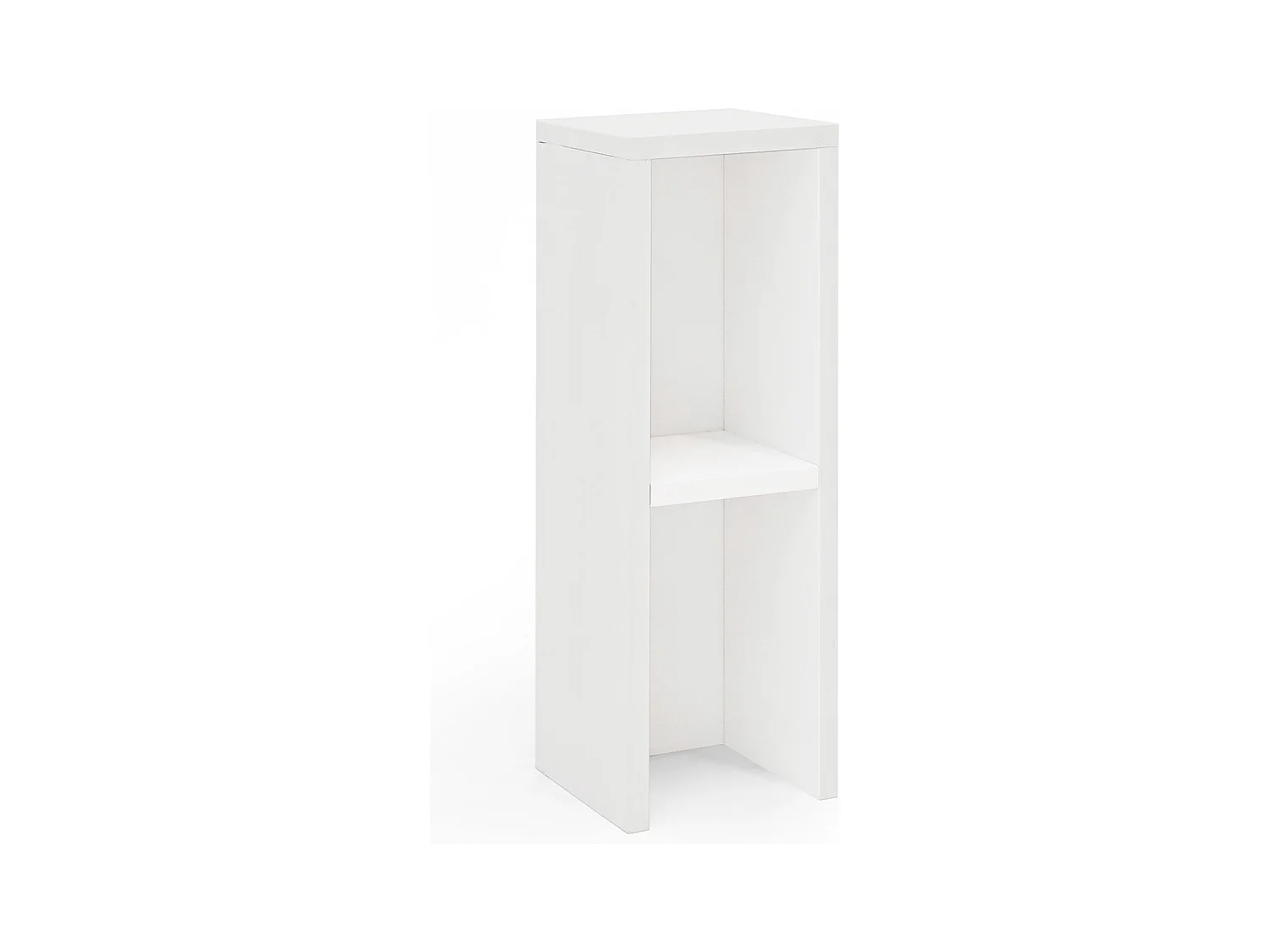 Table de chevet en bois de sapin blanc 60x20cm - LINA - DECOWOOD