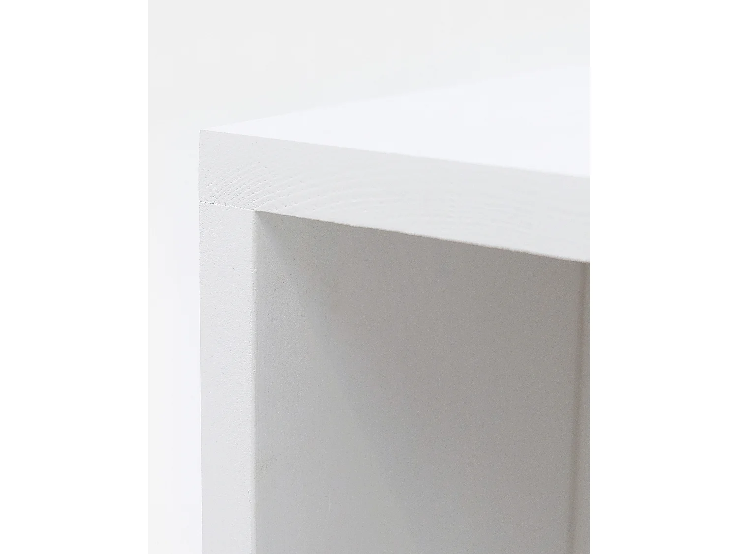 Comodino in legno massello in tono bianco 20x60cm - LINA - DECOWOOD