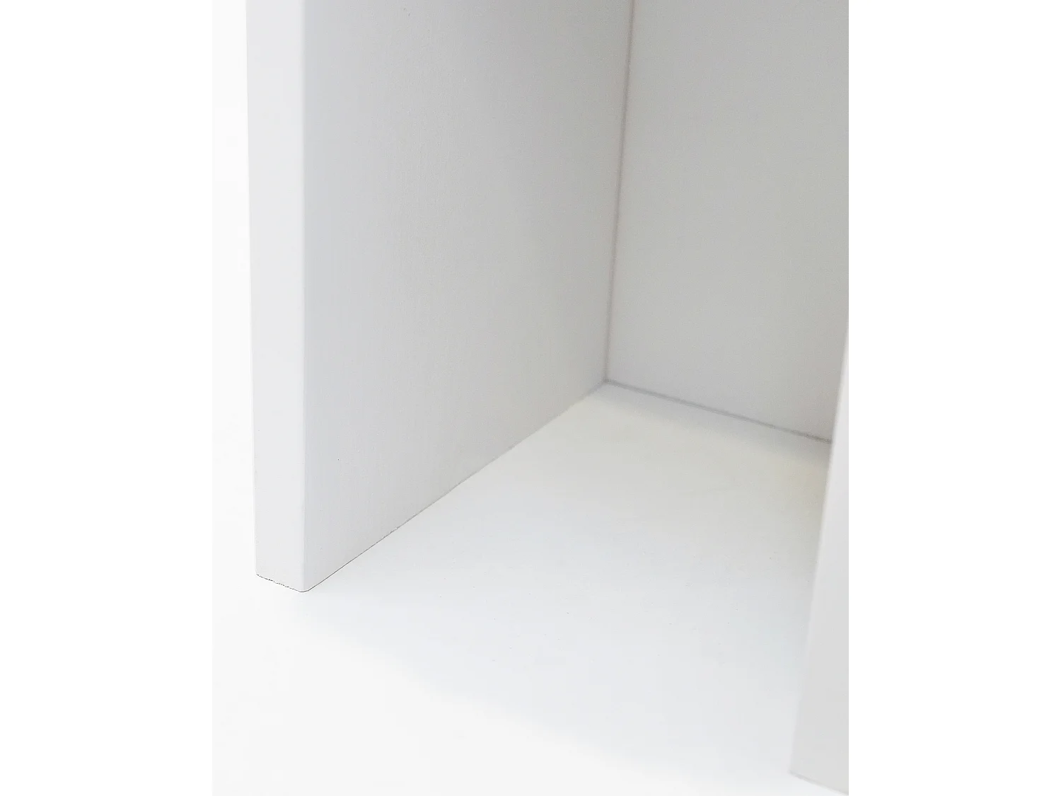 Comodino in legno massello in tono bianco 20x60cm - LINA - DECOWOOD