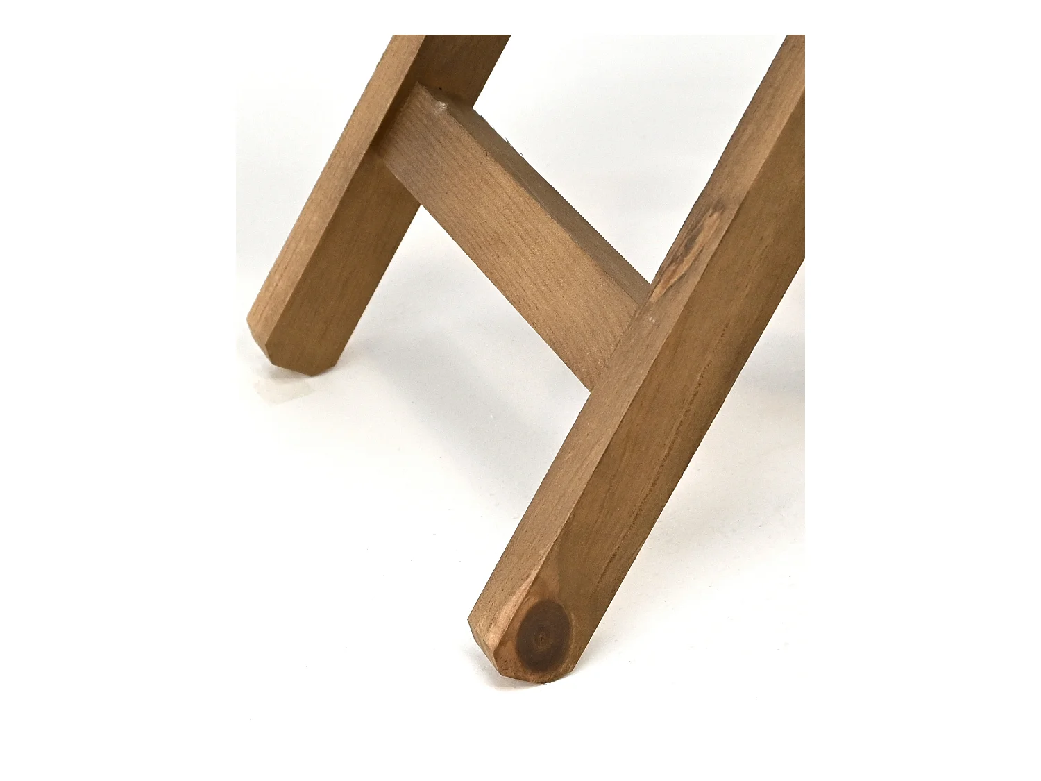 Mesita de madera maciza plegable en tono roble oscuro de 48,5x53cm - MAIA - DECOWOOD