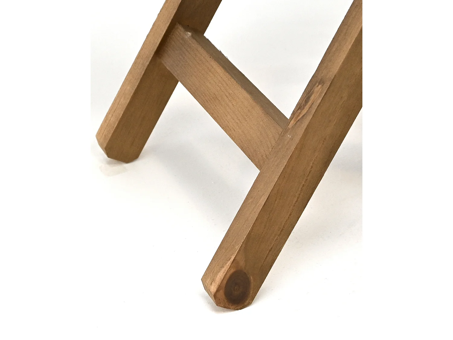 Table basse pliante en bois de pin vieilli 48,5x53cm