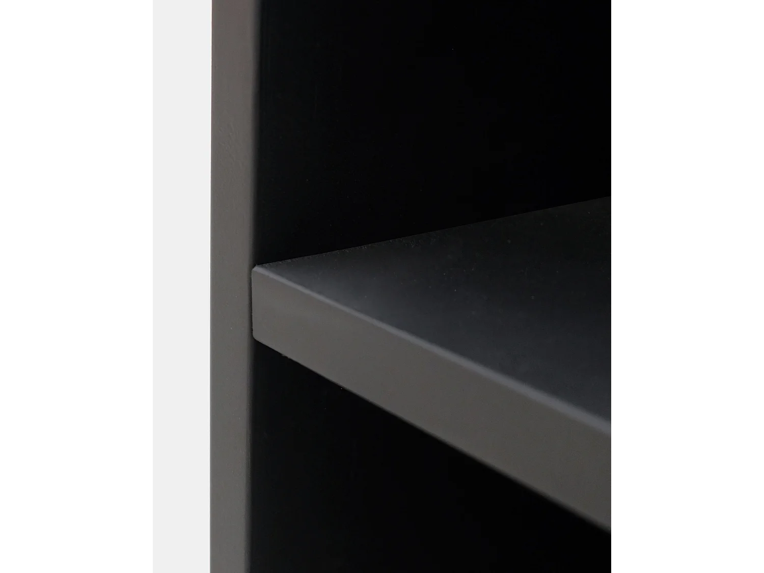 Comodino in legno massello in tono nero 20x60cm - LINA - DECOWOOD