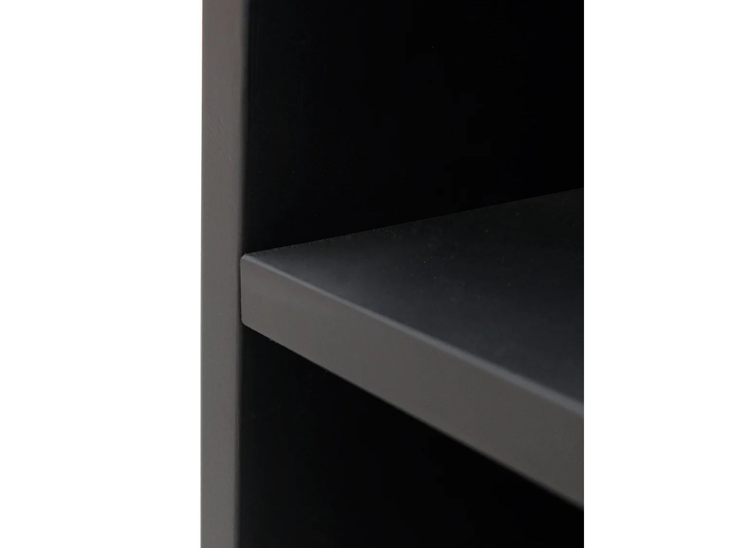 Comodino in legno massello in tono nero 20x60cm - LINA - DECOWOOD