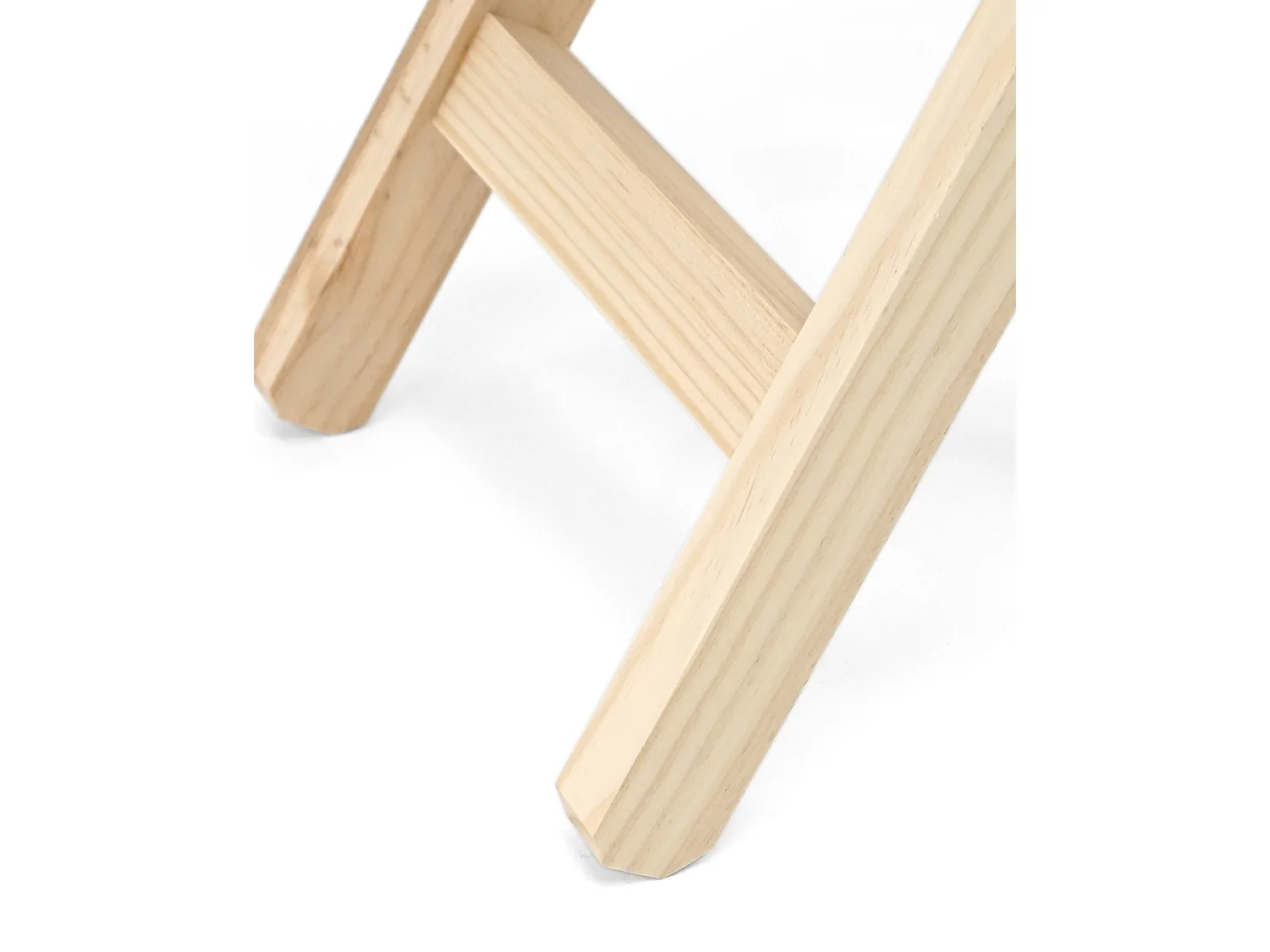 Table basse pliante en bois de pin naturel 48,5x53cm