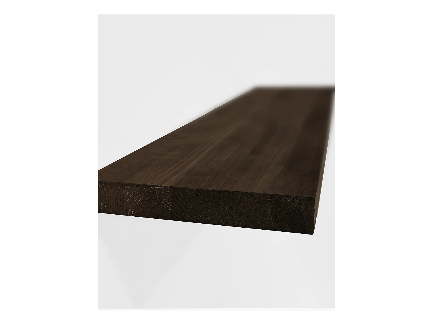 Set di 2 scaffale da parete in legno massello tono noce 100x3,2x20cm - MELVA - DECOWOOD