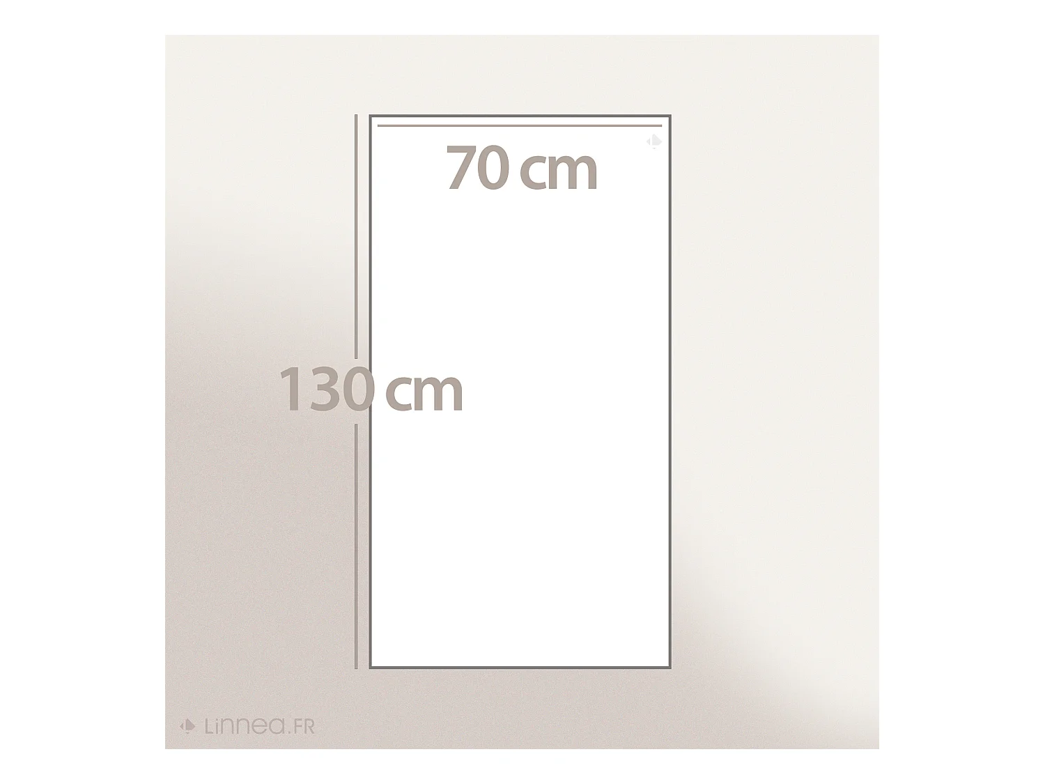 Drap de douche 70x130 cm HIRSH Beige/Marron 600 g/m2