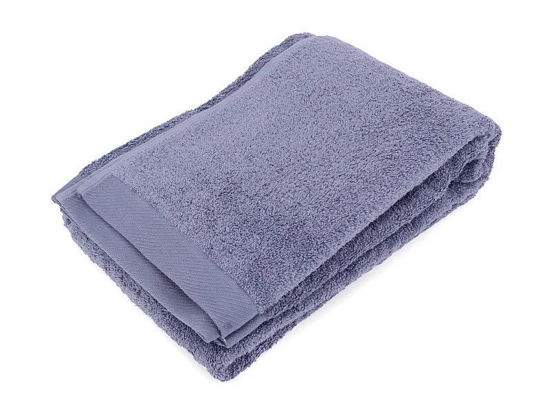 Drap de bain 100x150 cm coton peigné ALBA acier