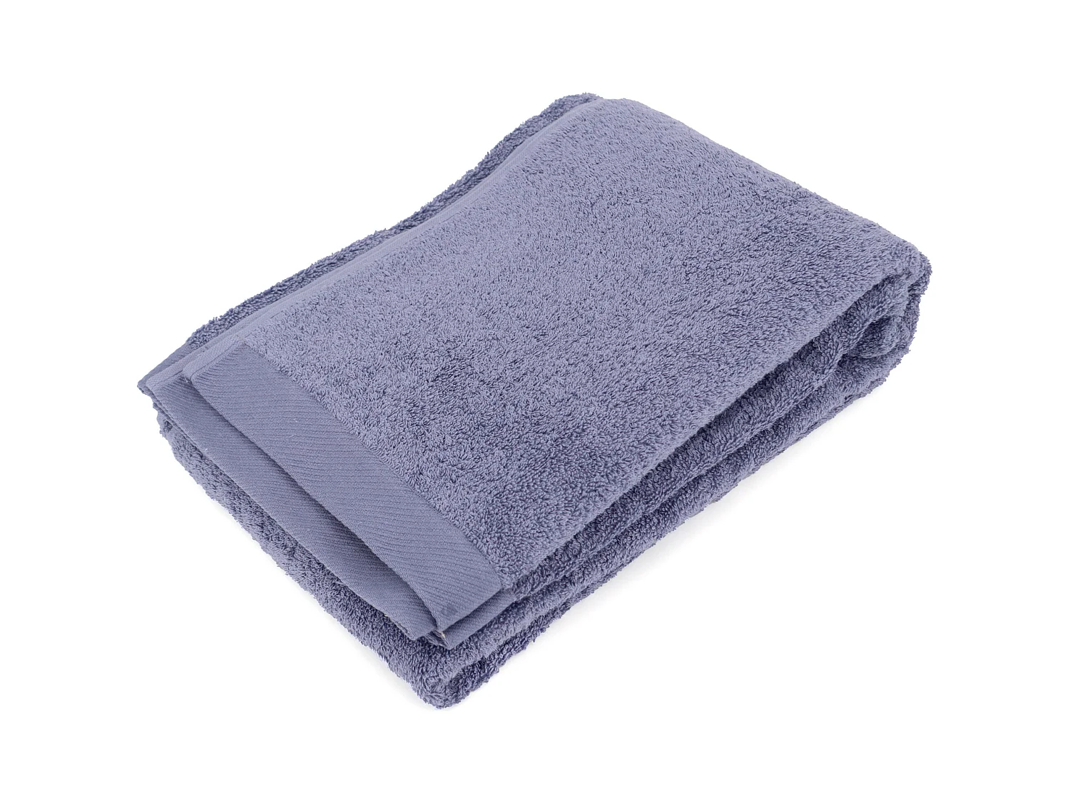 Drap de bain 100x150 cm coton peigné ALBA acier
