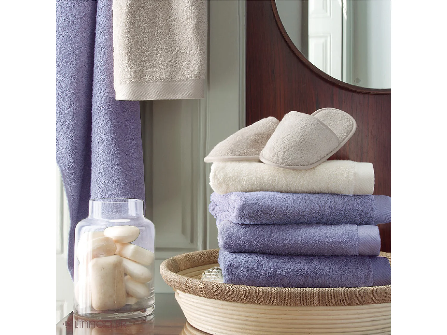 Drap de bain 100x150 cm coton peigné ALBA acier