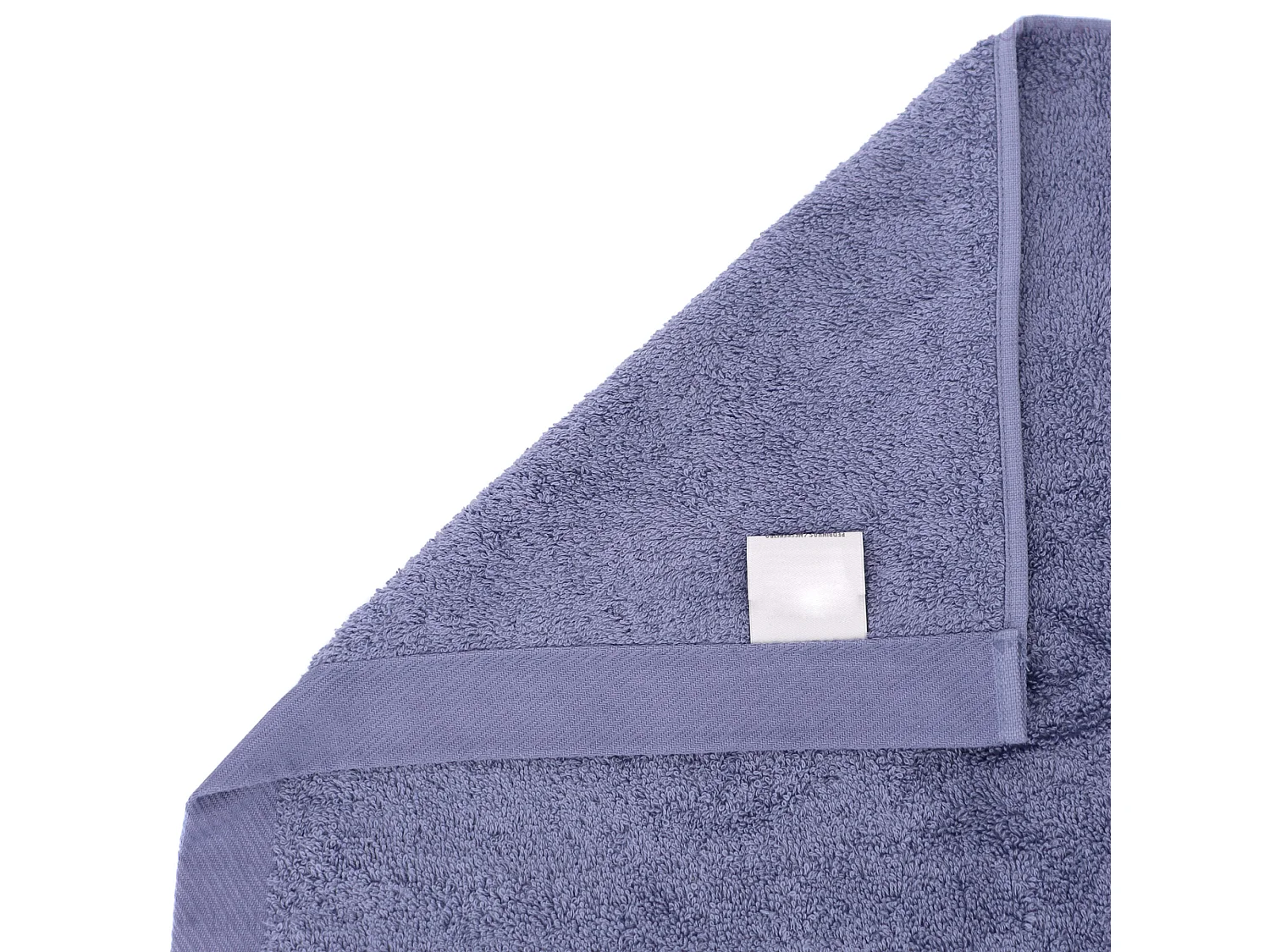 Drap de bain 100x150 cm coton peigné ALBA acier