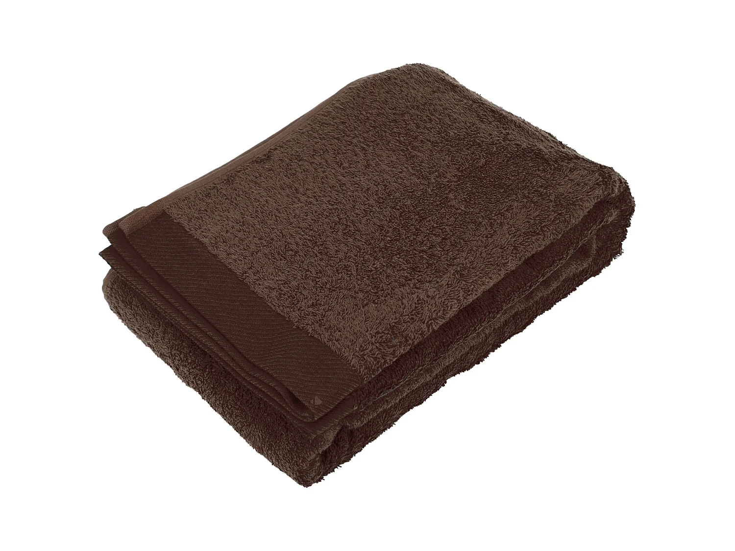 Drap de bain 100x150 cm coton peigné ALBA chocolat