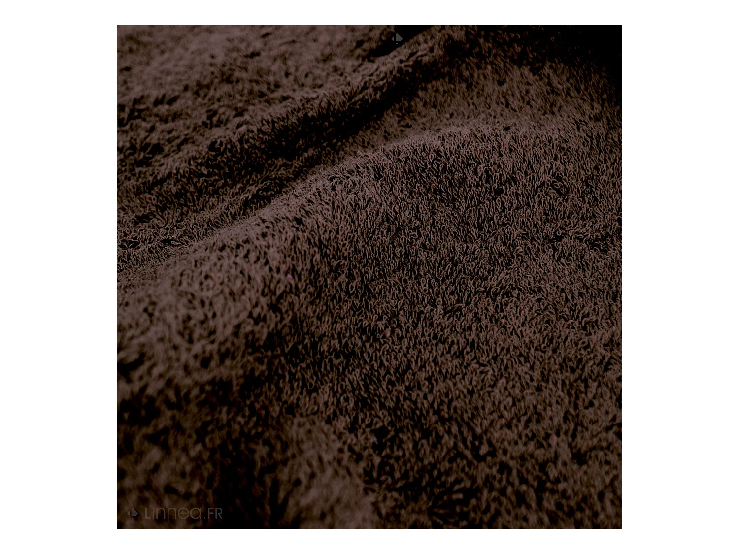 Drap de bain 100x150 cm coton peigné ALBA chocolat