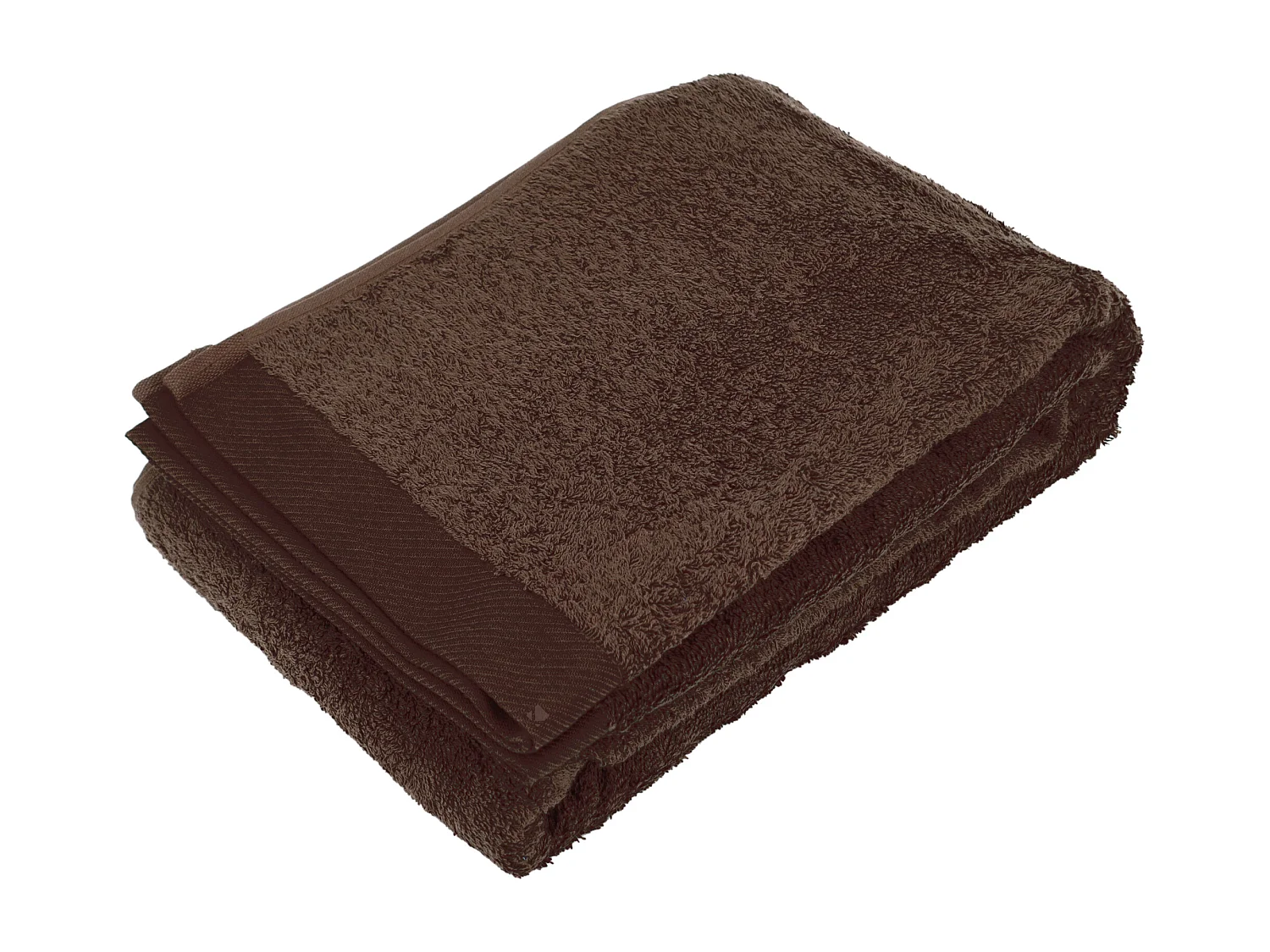 Drap de bain 100x150 cm coton peigné ALBA chocolat