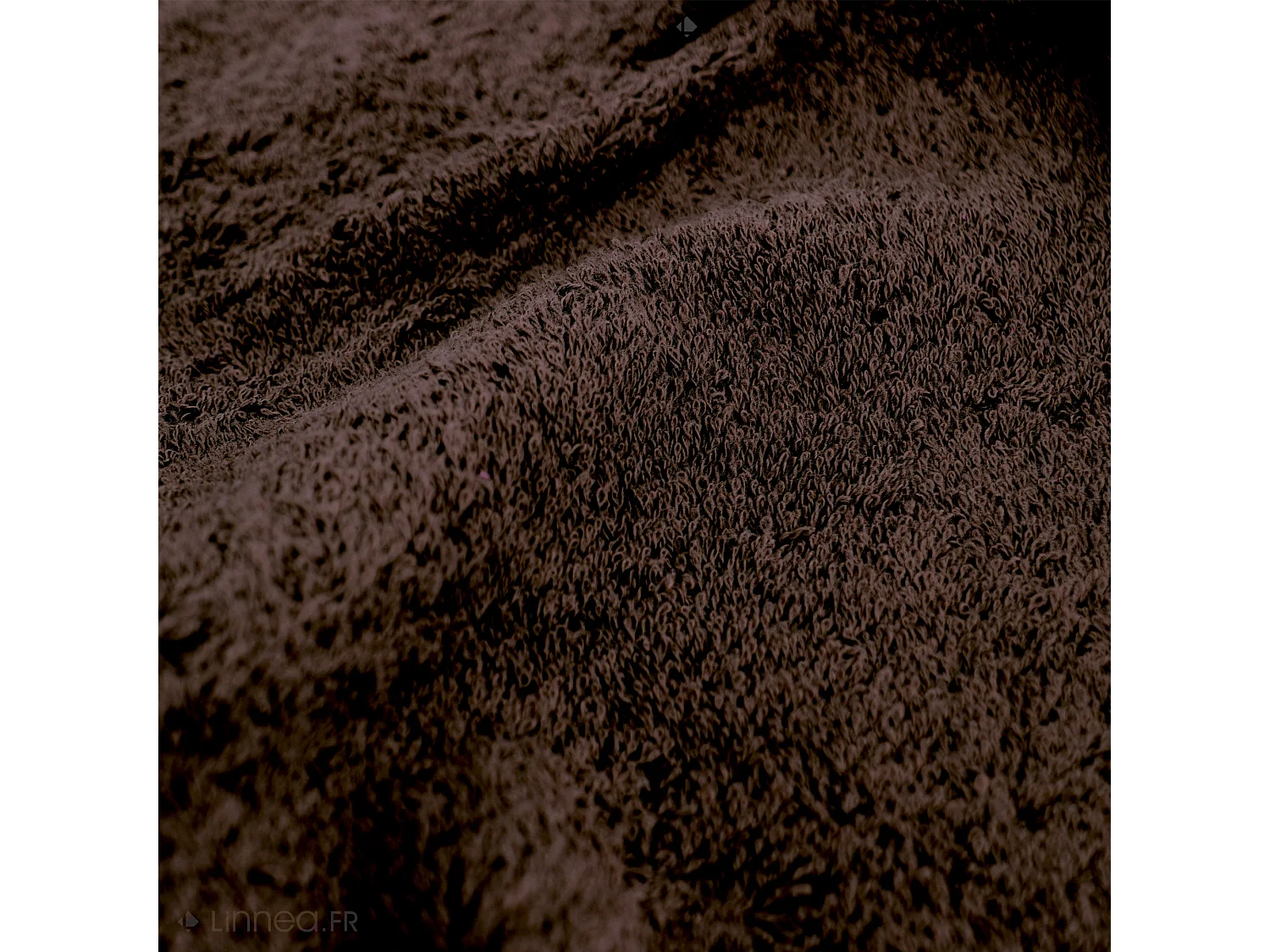 Drap de bain 100x150 cm coton peigné ALBA chocolat