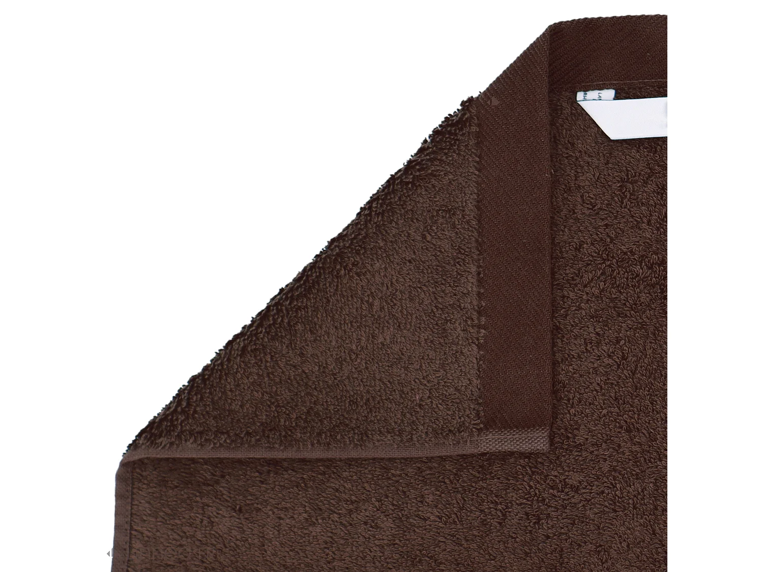 Drap de bain 100x150 cm coton peigné ALBA chocolat