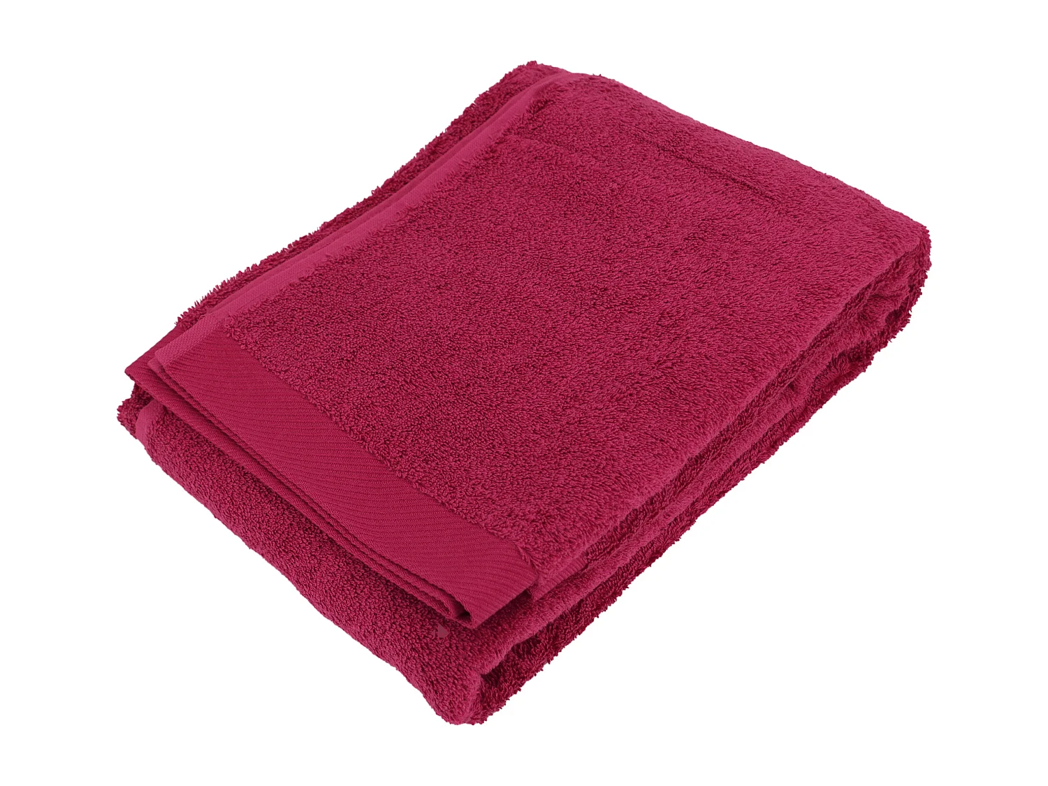 Drap de bain 100x150 cm coton peigné ALBA prune