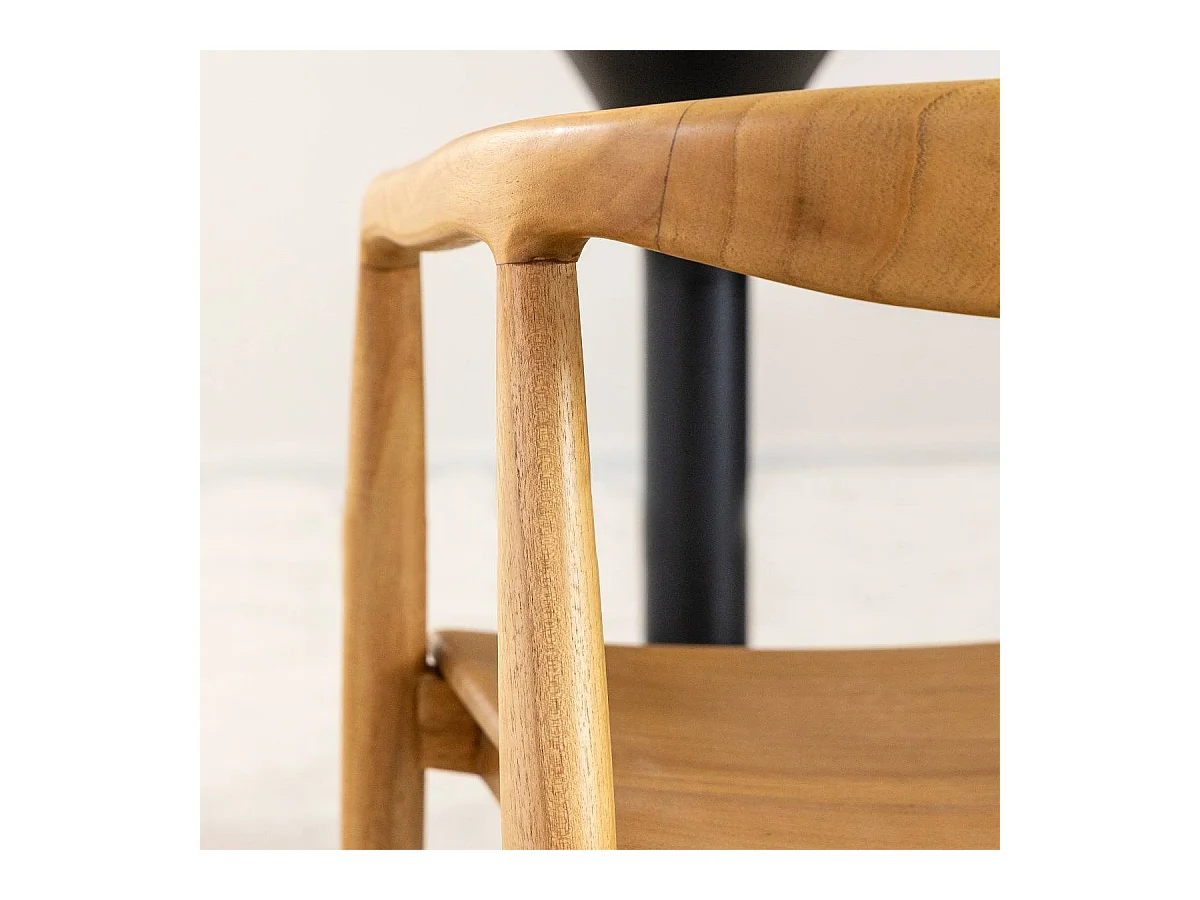 Chaise en bois de teck June (lot de 2)