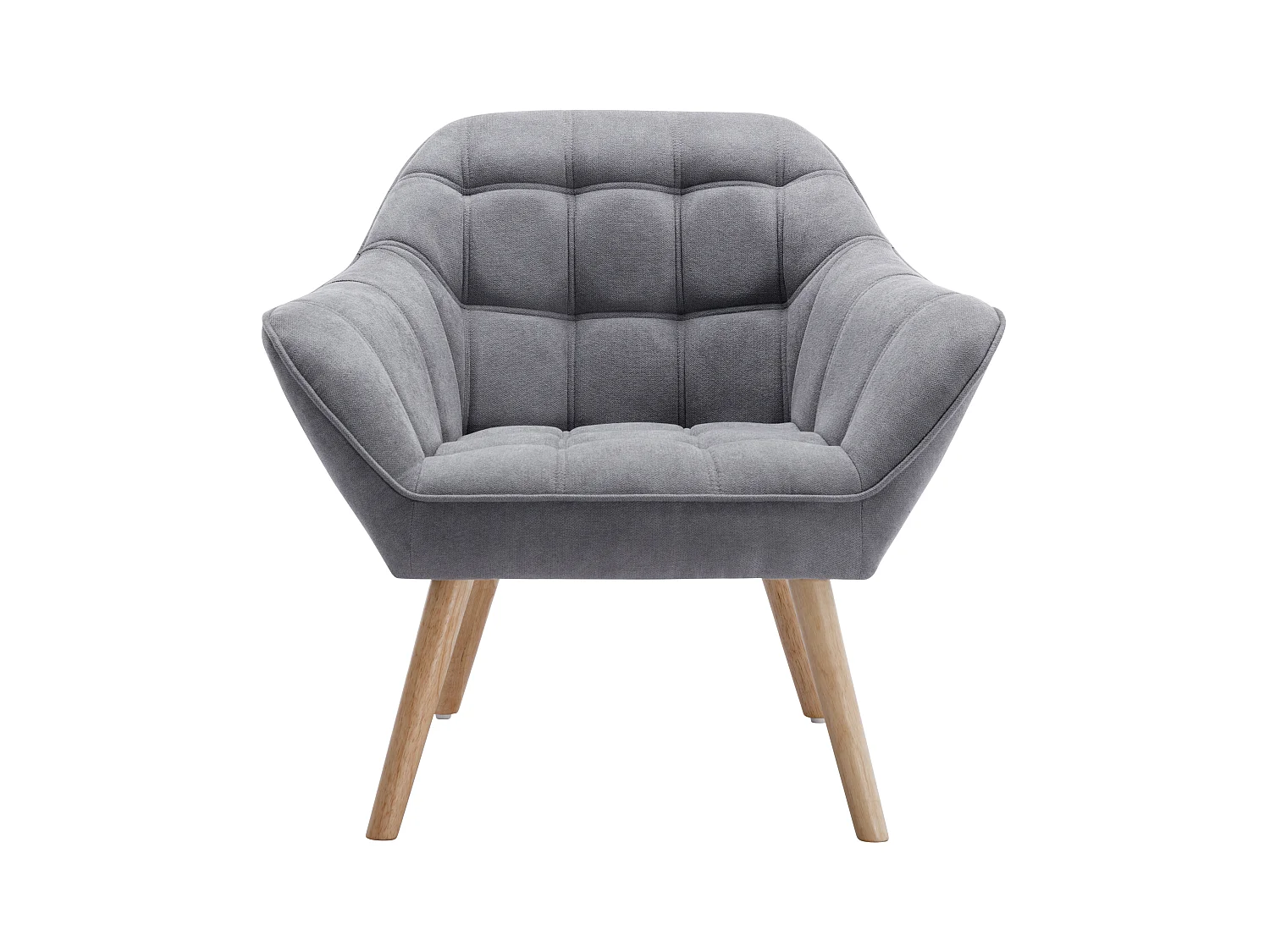 Sillón de tela gris CASERTA