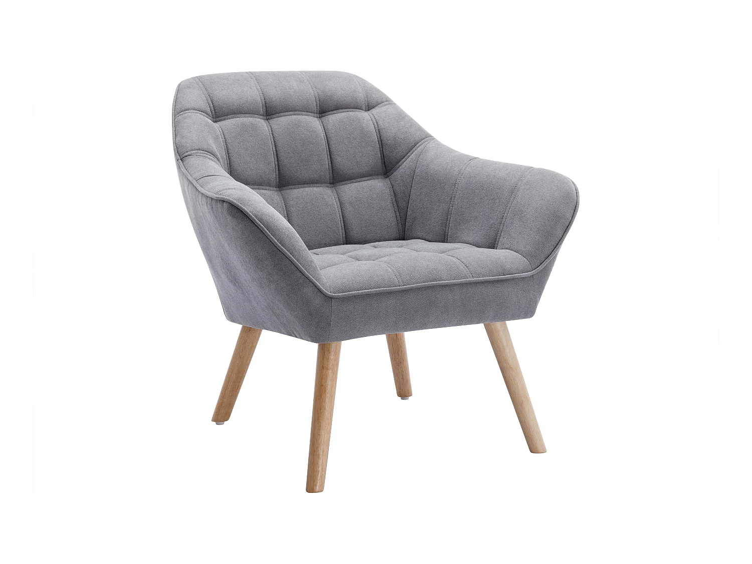 Sillón de tela gris CASERTA