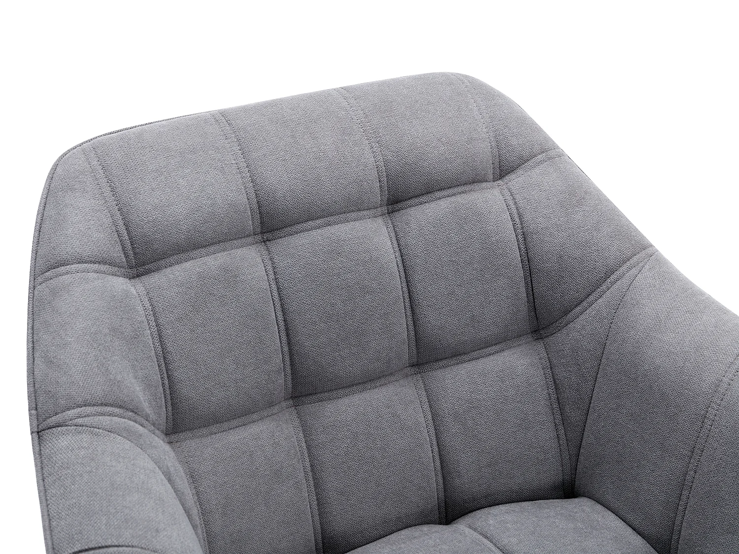 Fauteuil en tissu gris CASERTA