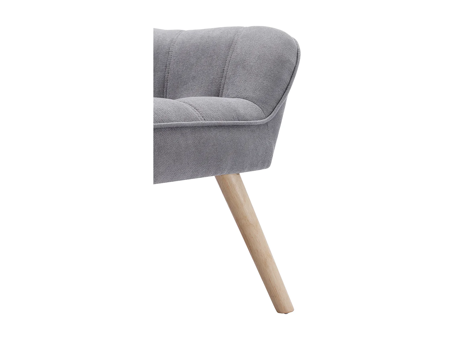 Fauteuil en tissu gris CASERTA