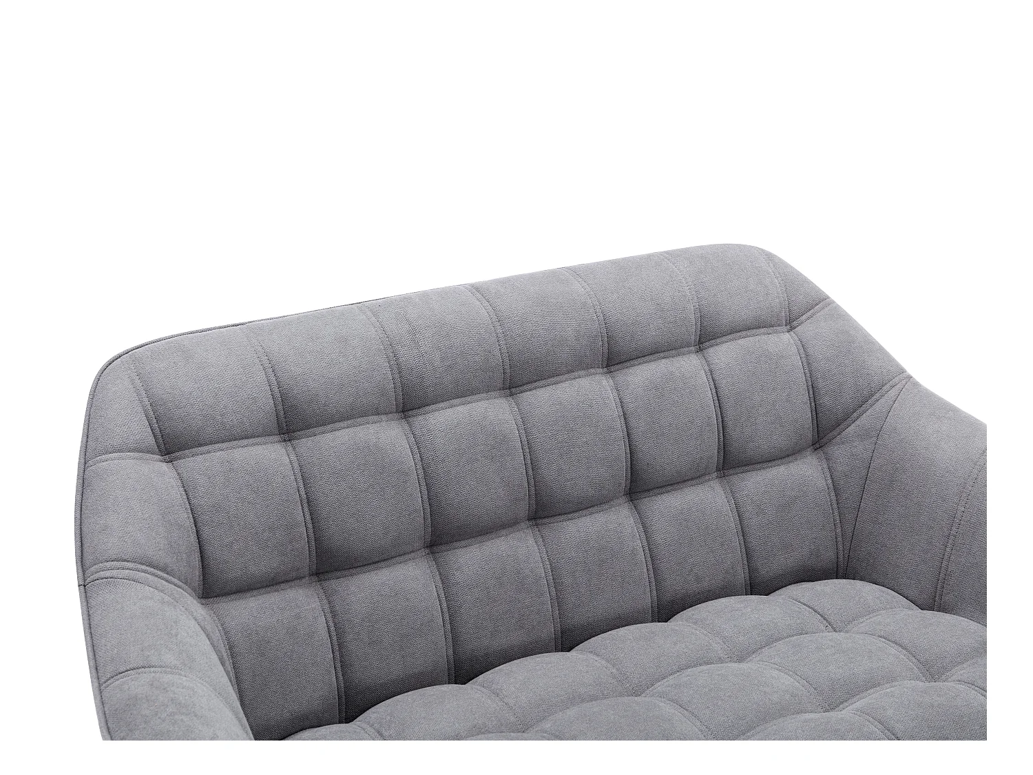 2-sits soffa i grått tyg CASERTA