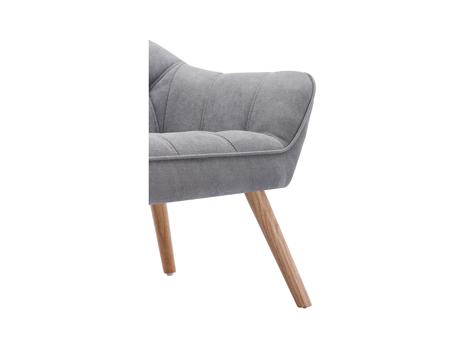 2-sits soffa i grått tyg CASERTA