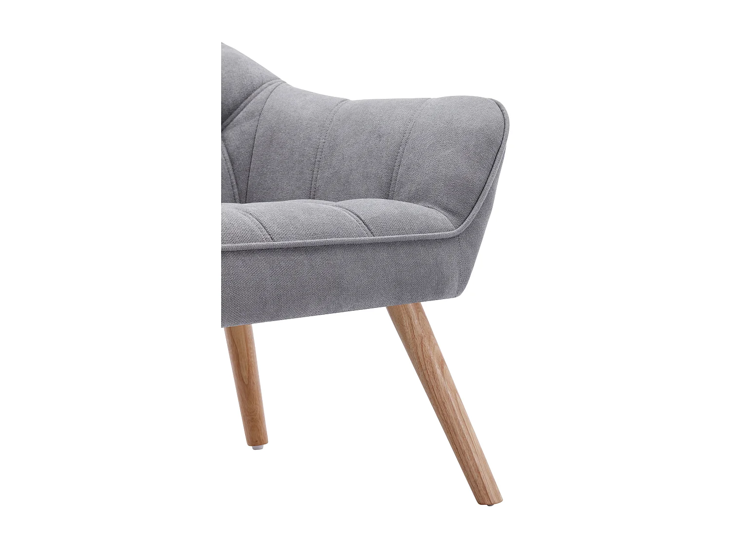 Tweezitsbank van grijze stof CASERTA