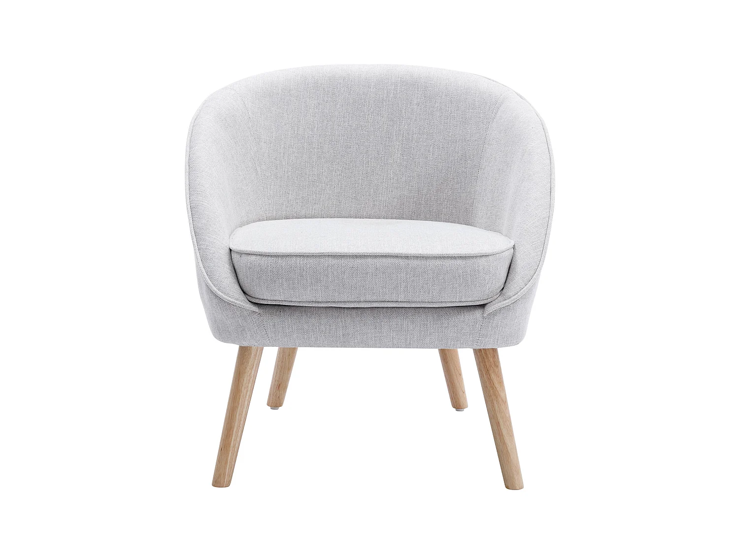 Fauteuil en tissu gris clair LINDALE