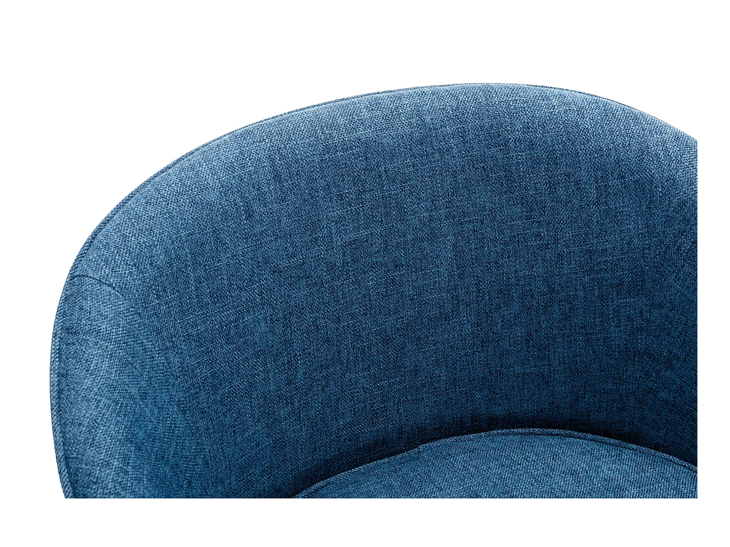 Blauwe stoffen fauteuil LINDALE