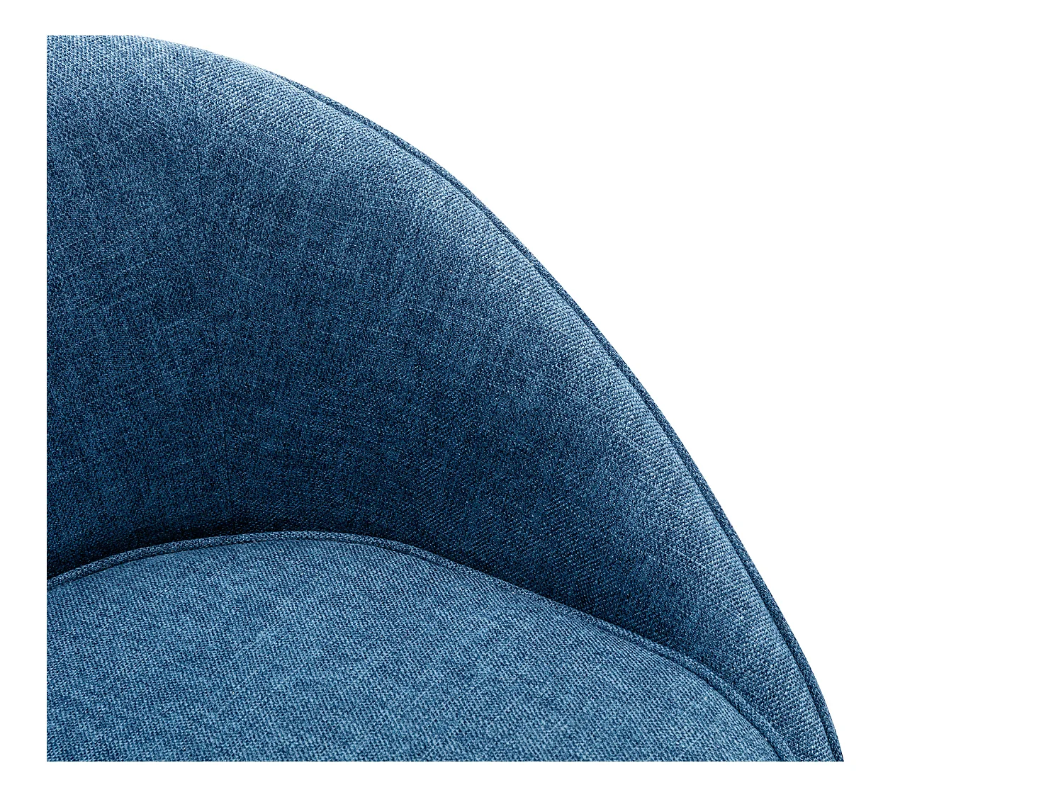 Blauwe stoffen fauteuil LINDALE