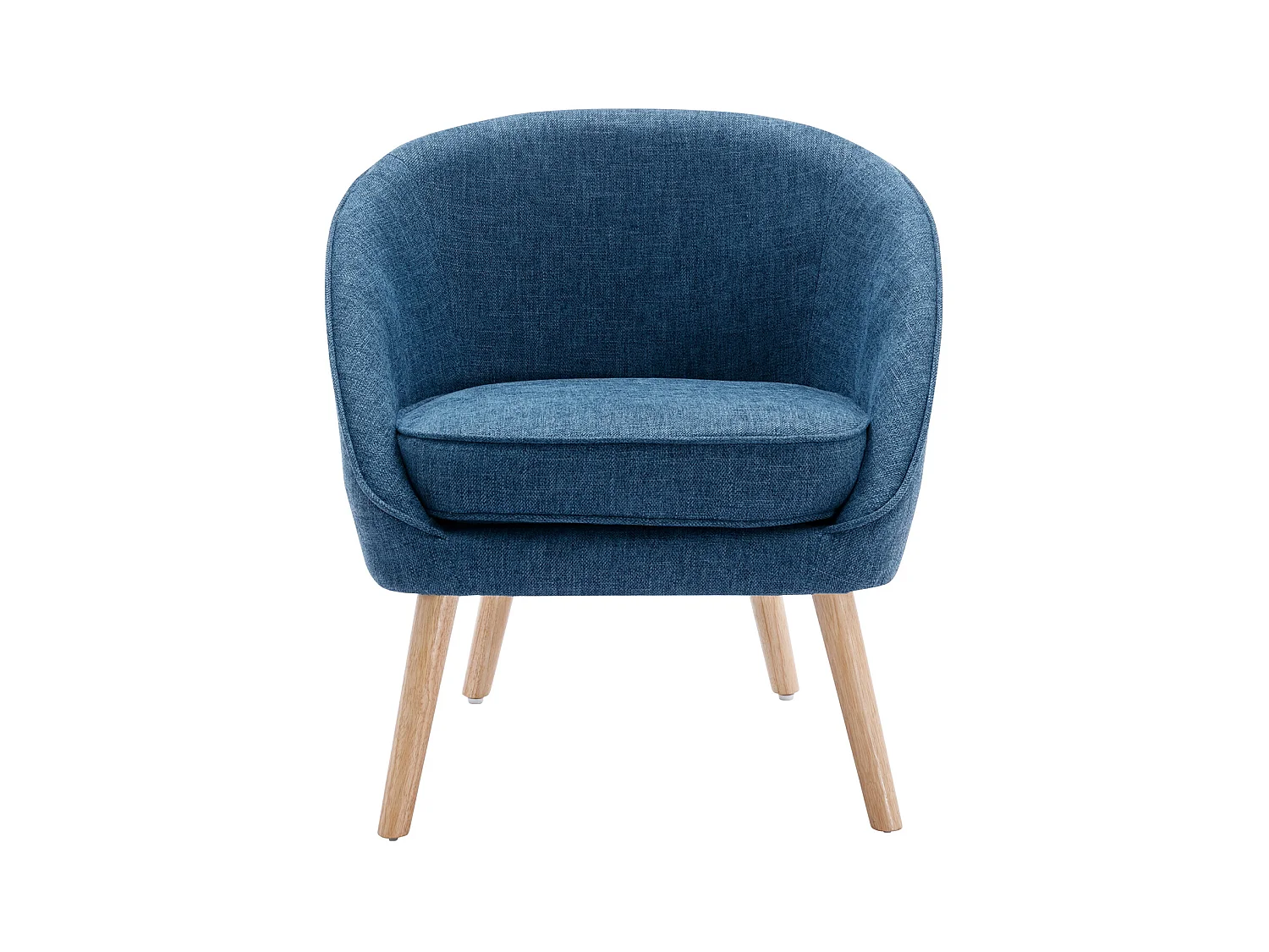 Sillón de tela azul LINDALE