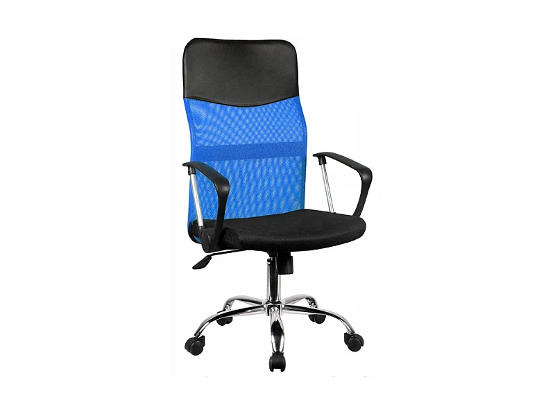 NIME - Fauteuil ergonomique avec accoudoirs - Hauteur ajustable -  Dossier inclinable - En maille aérée