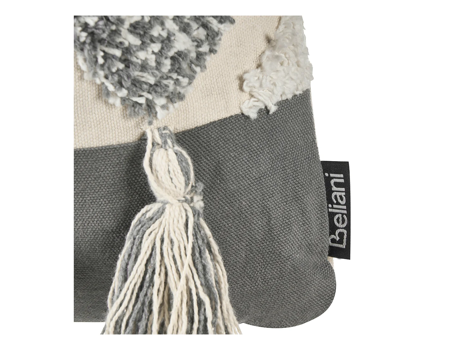 Zestaw 2 poduszek dekoracyjnych ALOCASIA Bawełna 45 x 45 cm Beżowy Wzór geometryczny