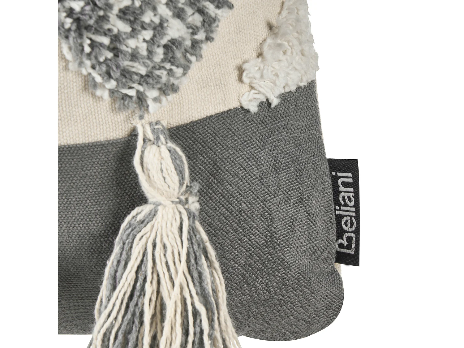 Set di 2 cuscini ALOCASIA Cotone 45 x 45 cm Beige Trama geometrica