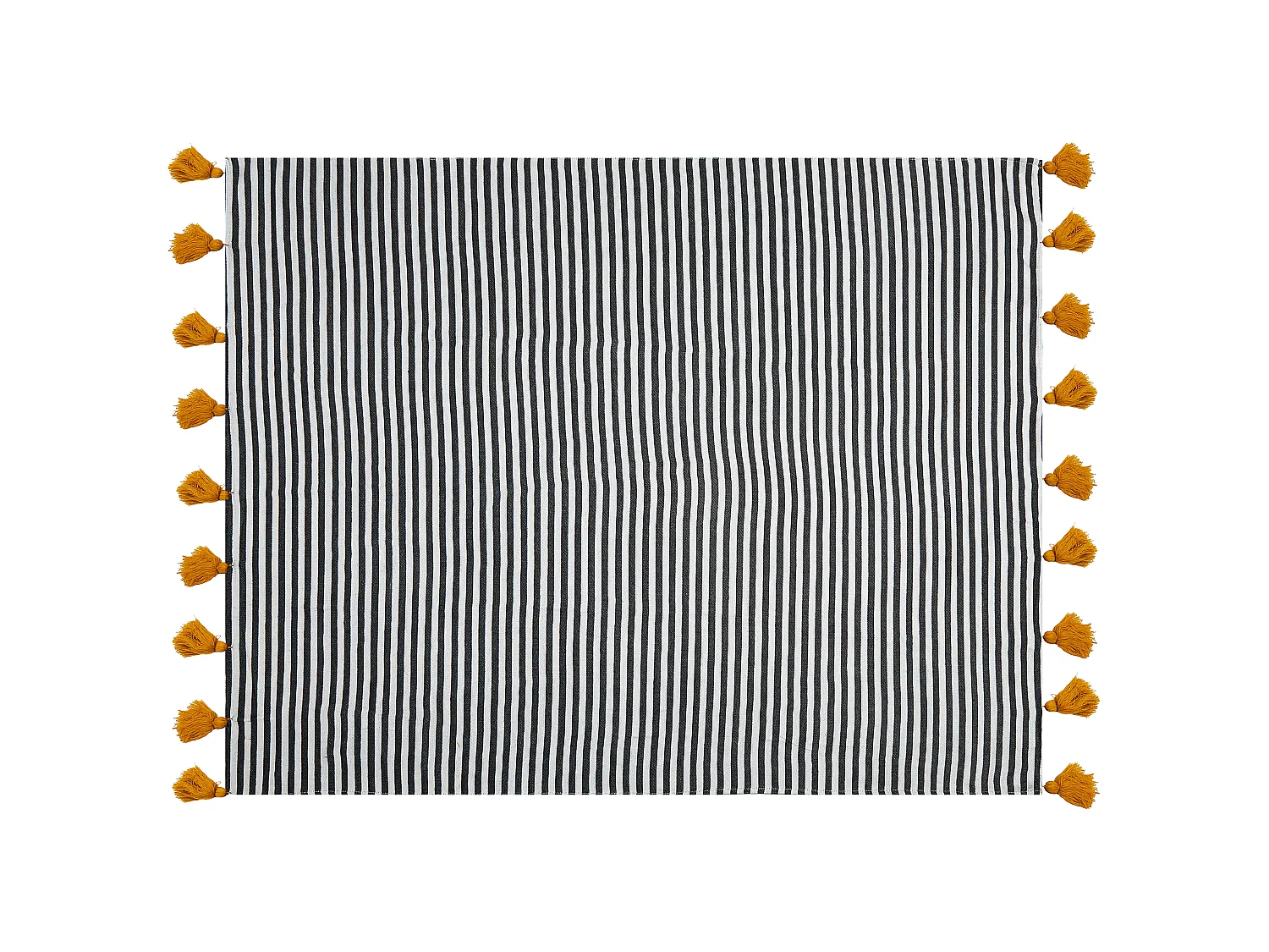 Blanket SUNWAL Fabric 130 x 170 cm Black/ White