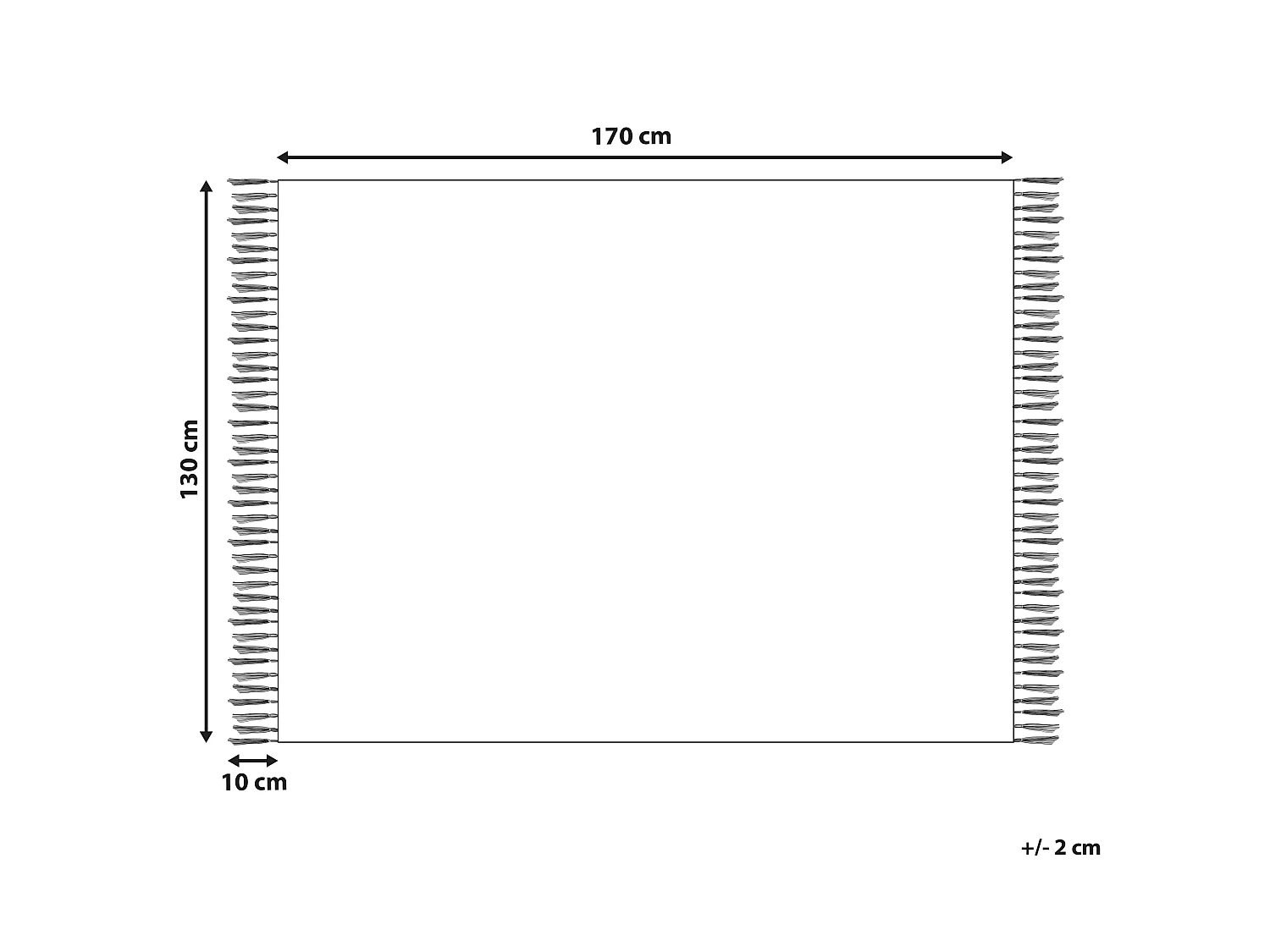 Kuscheldecke BAIDI 130 x 170 cm Bunt
