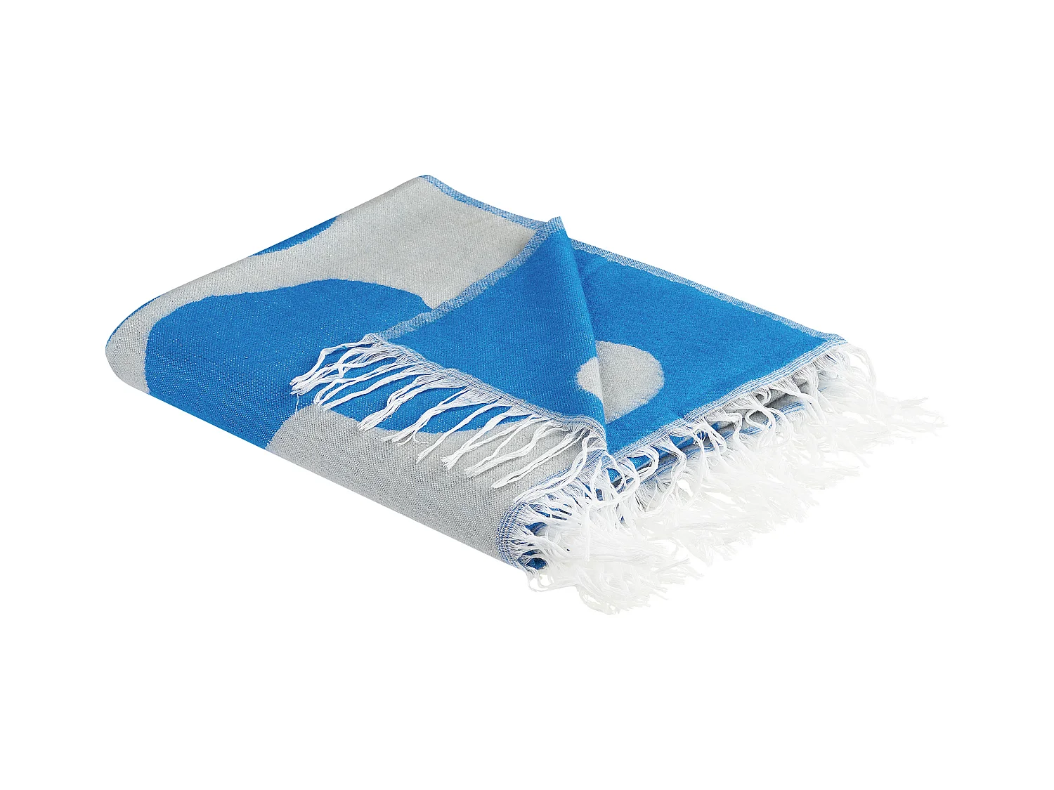 Plaid KIHUN Stof 130 x 170 cm Blauw
