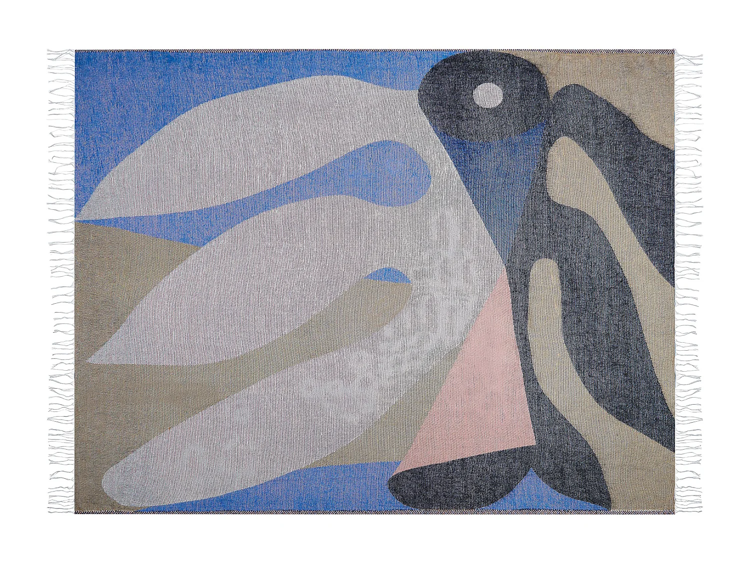 Plaid YALADI Stof 130 x 170 cm Multicolor