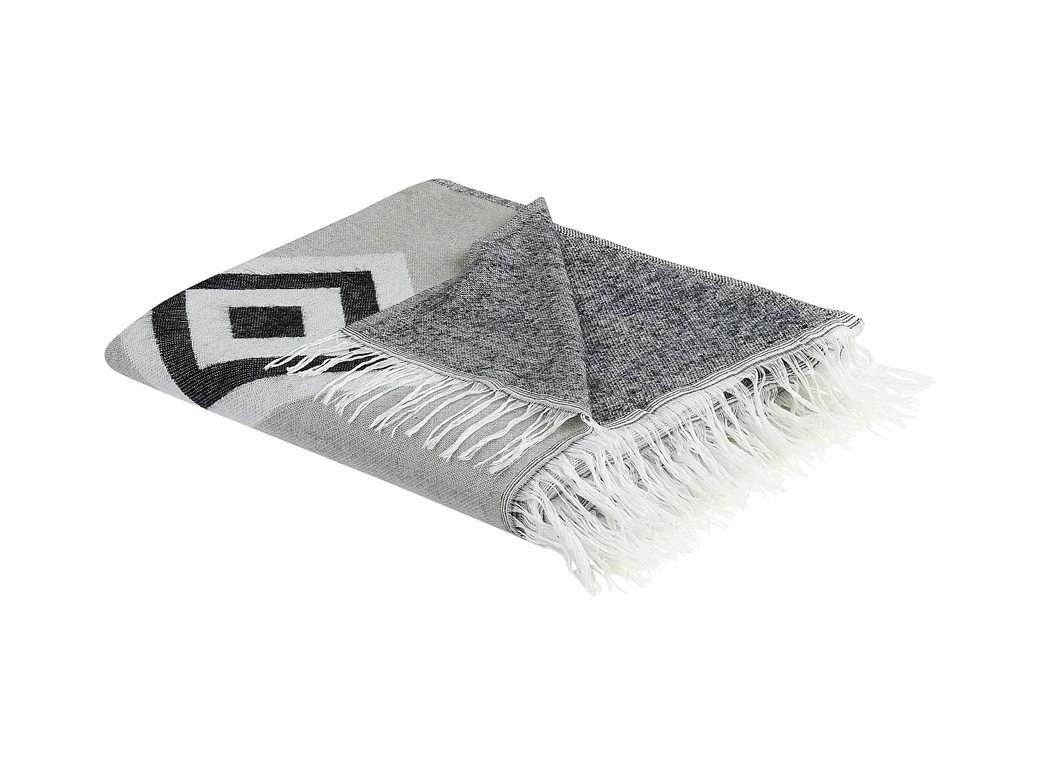 Kuscheldecke KATTIKE Stoff 130 x 170 cm Grau