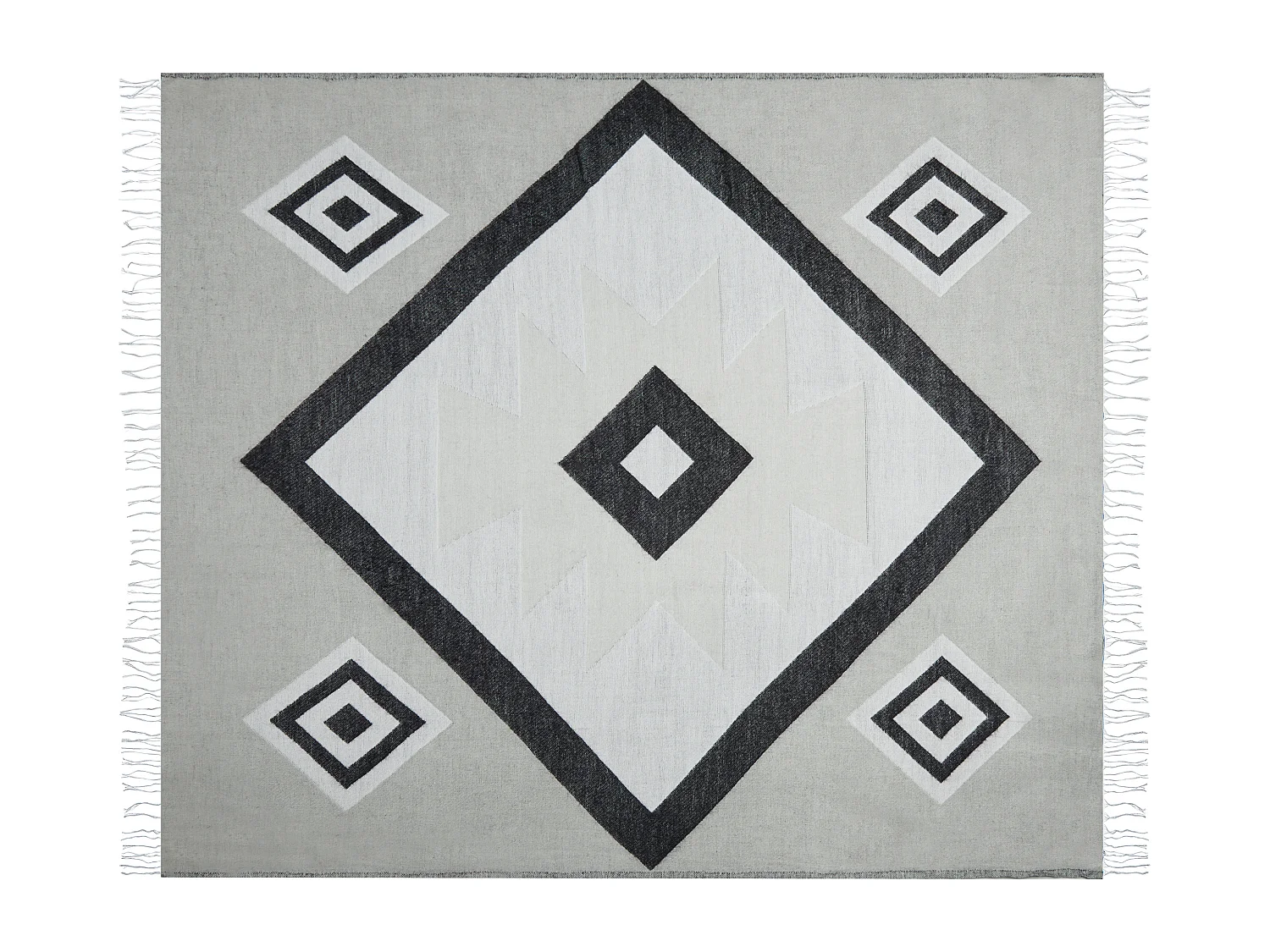 Couverture KATTIKE Tissu 130 x 170 cm Gris