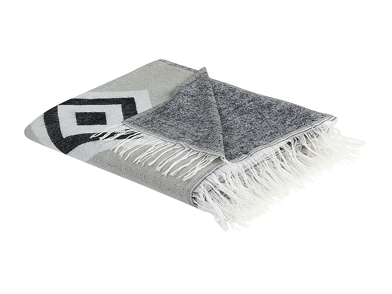 Coperta KATTIKE Tessuto 130 x 170 cm Grigio