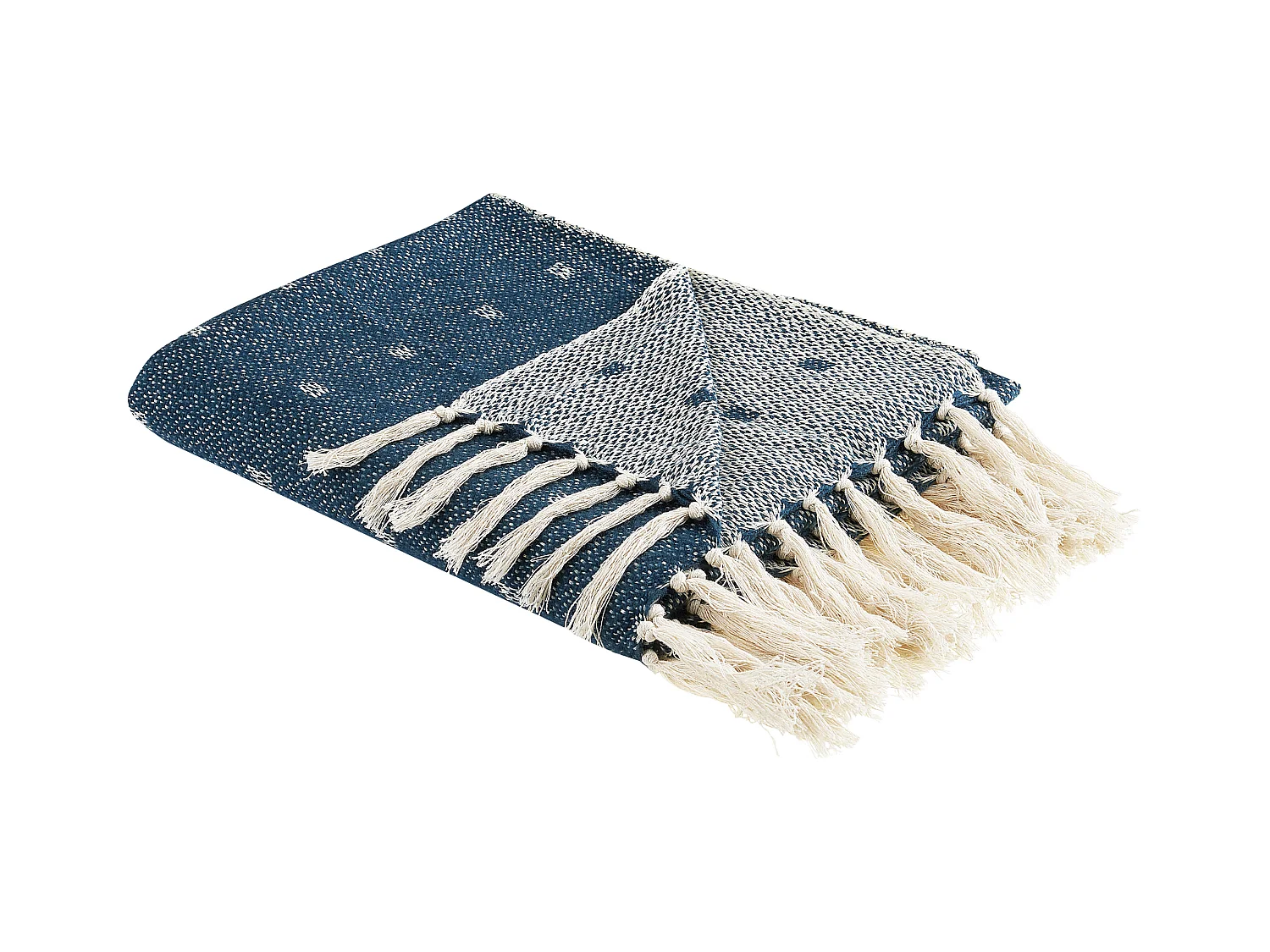 Manta TAARI Algodón 130 x 170 cm Verde azulado