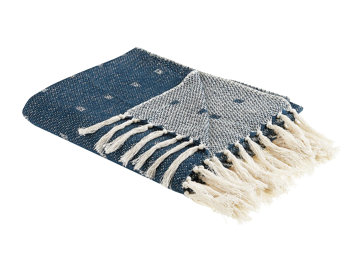 Plaid TAARI Katoen 130 x 170 cm Blauwgroen