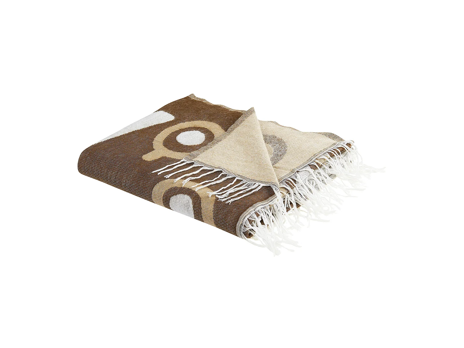Couverture SIDDHA Tissu 130 x 170 cm Marron