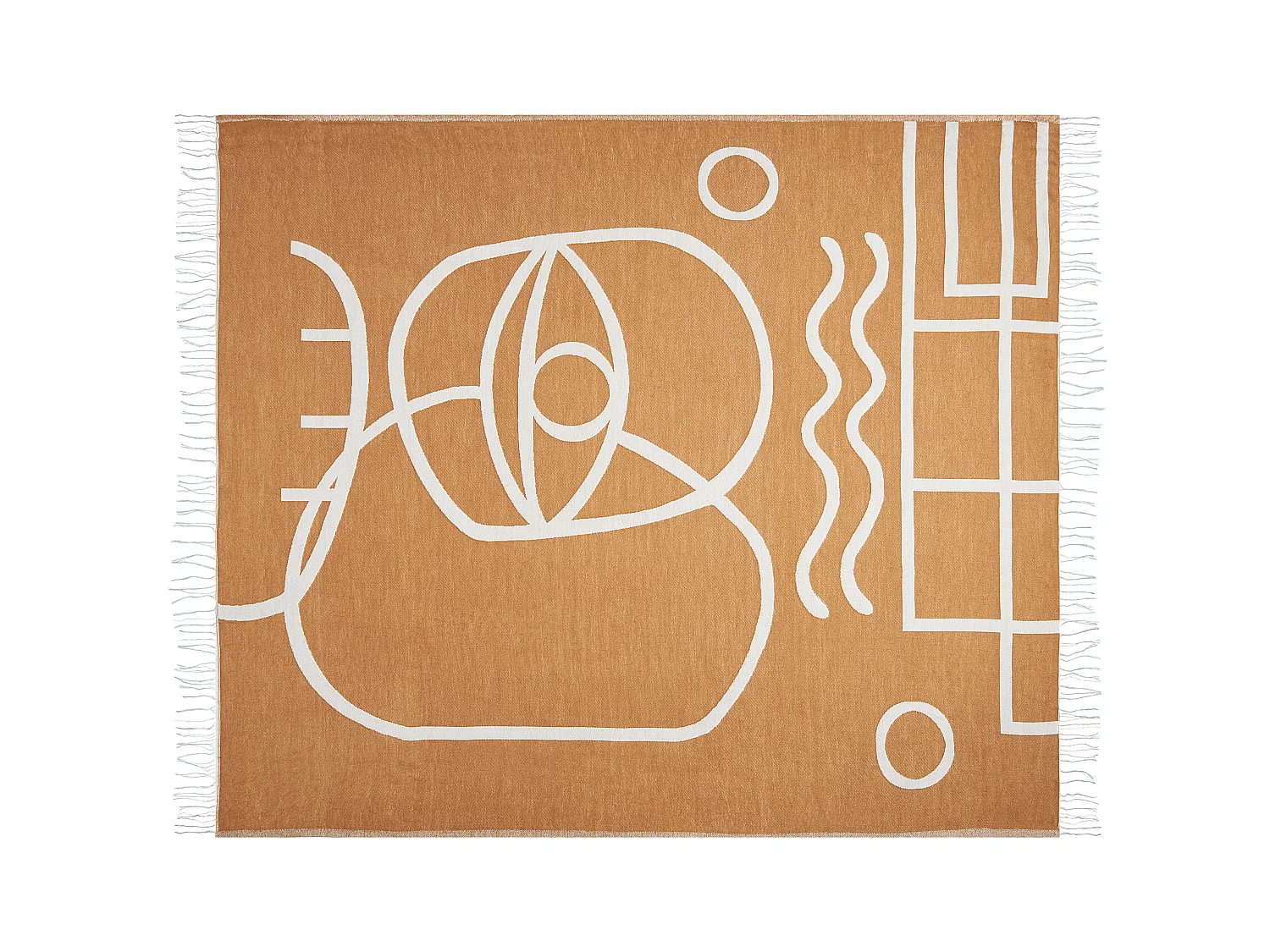 Blanket PALHI Fabric 130 x 170 cm Orange