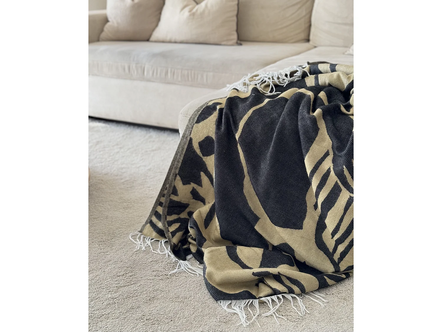 Couverture KUDIYA 130 x 170 cm Beige