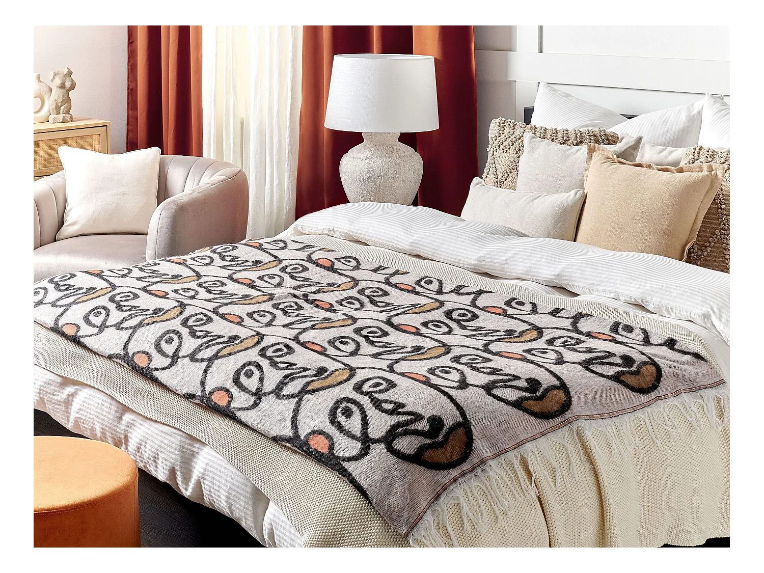 Manta BARBOT 130 x 170 cm Multicolor